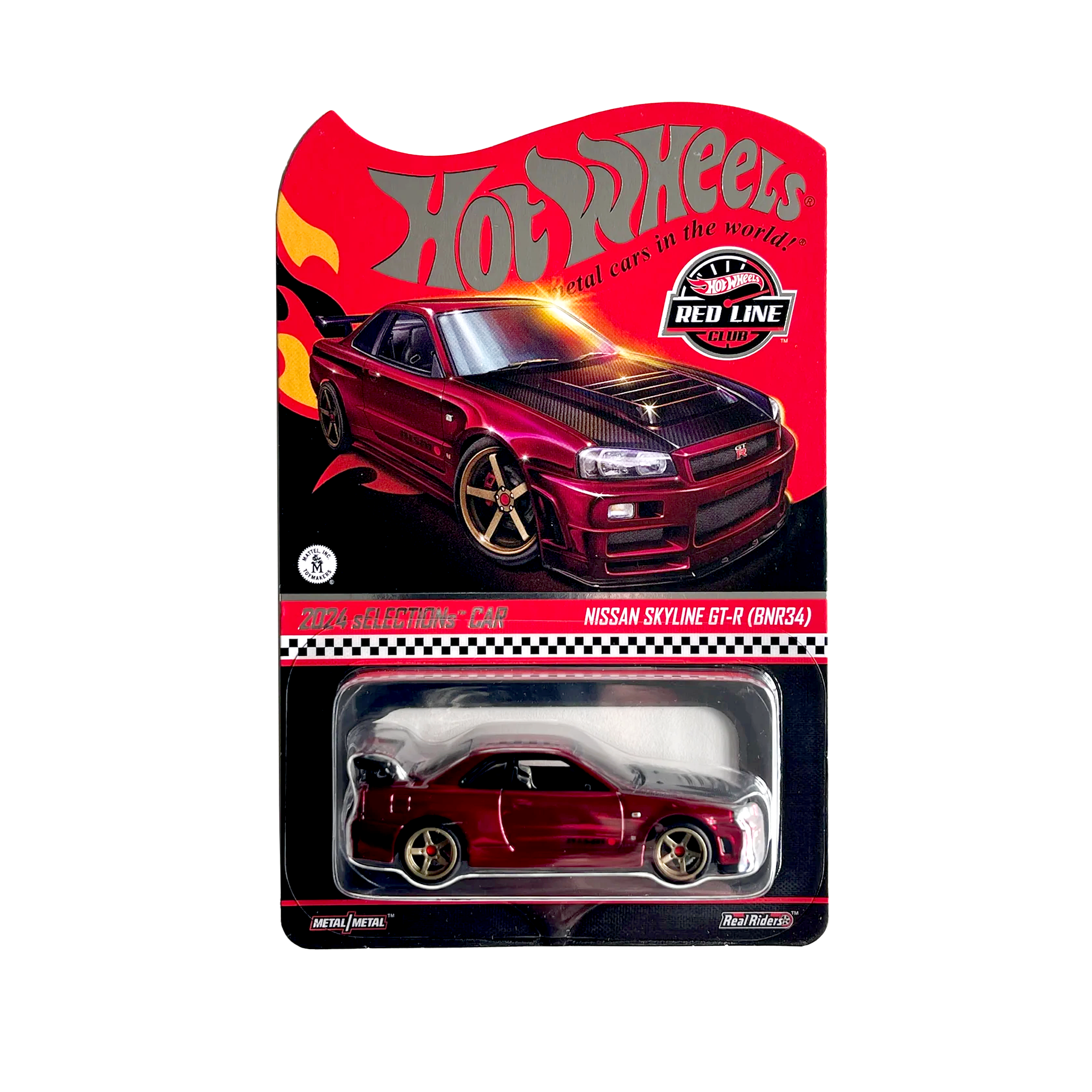  HOT WHEELS RLC - Exclusive Selections Red Nissan Skyline GT-R BNR34 R34 - HWF25 