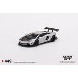  MINI GT - LB★WORKS LAMBORGHINI AVENTADOR MATT SILVER LHD - 449 