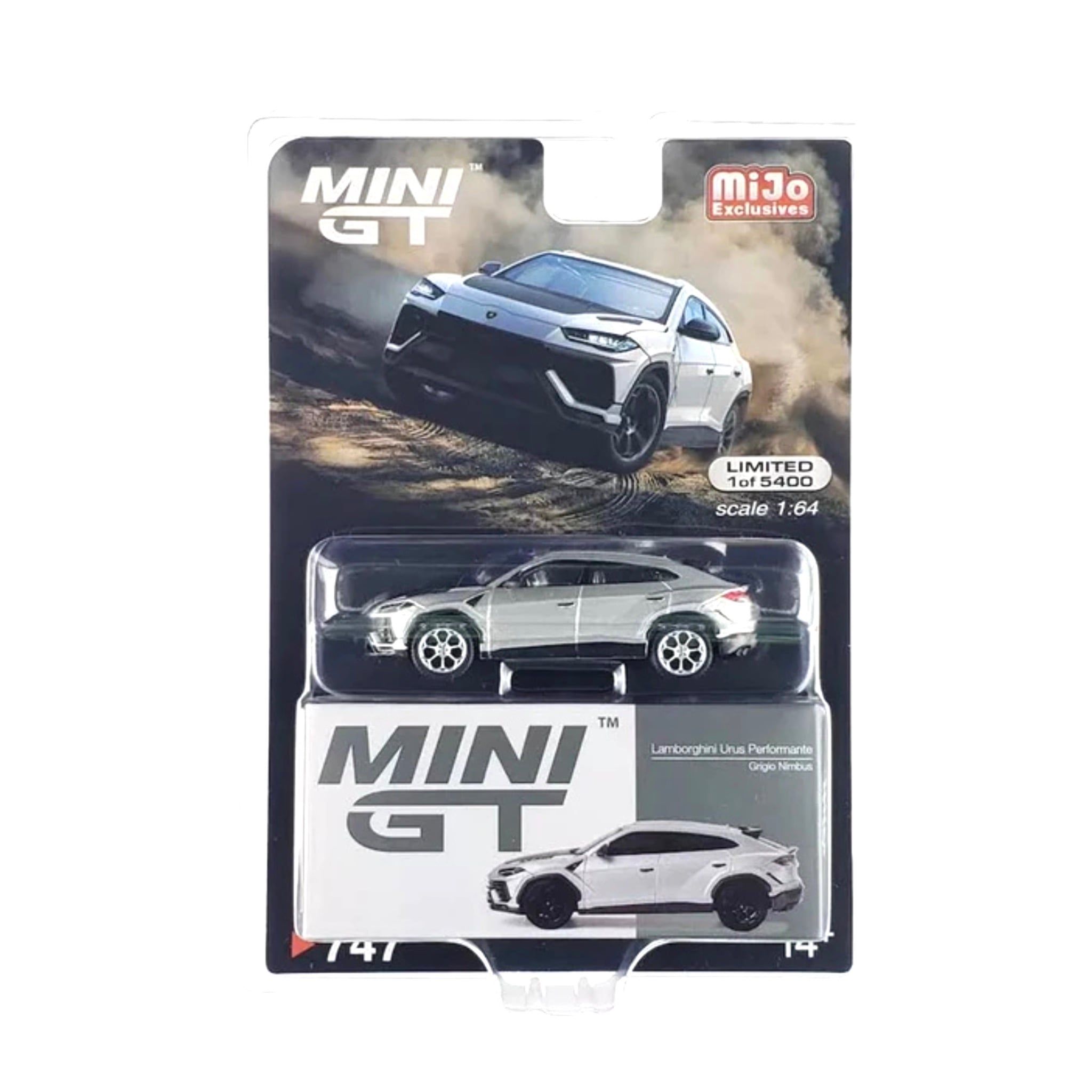 MINI GT - CHASE INCLUDED - Lamborghini Urus Performante Grigio Nimbus - 747 