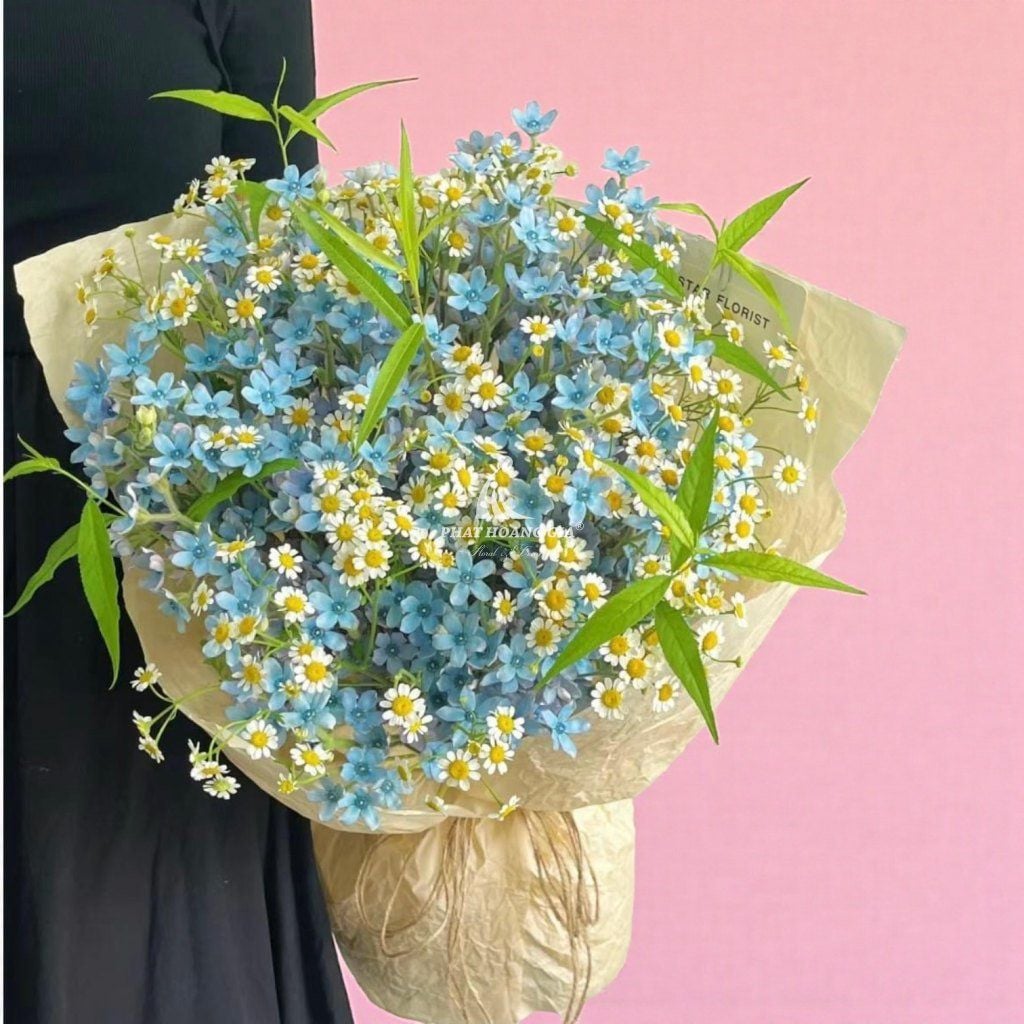 Hoa tươi màu Xanh dương - Bó Hoa Sao Xanh - Yêu Đời - 23600