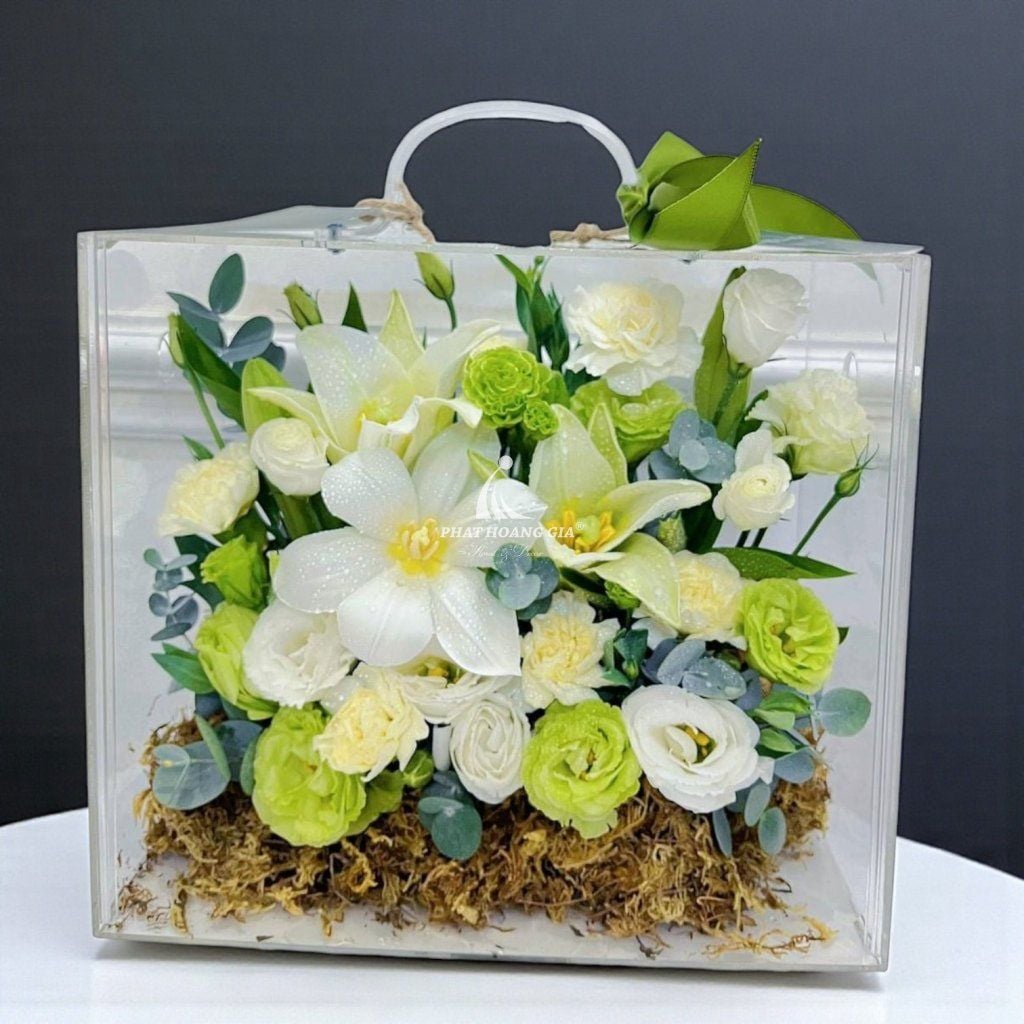 Hộp hoa Mica - Rạng Rỡ Niềm Tin 5 - 25112