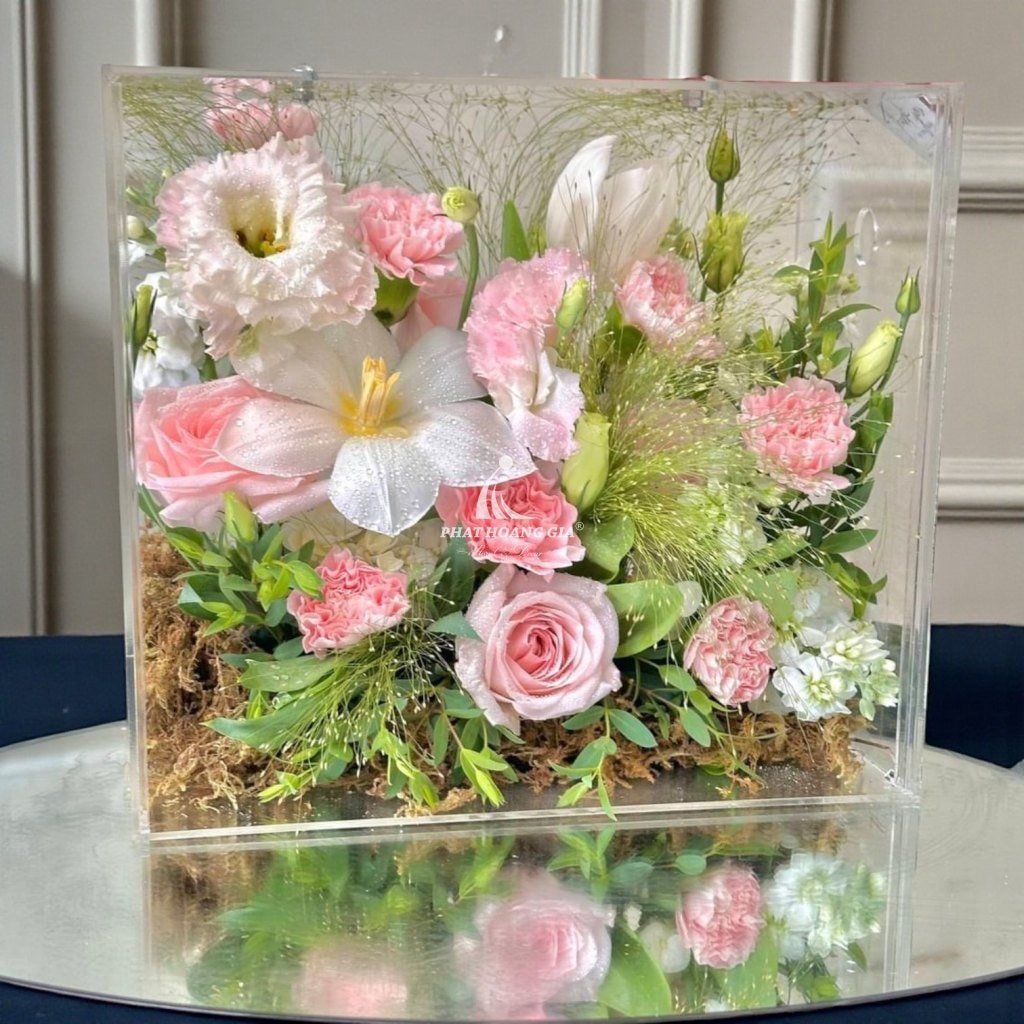 Hộp hoa Mica - Qúy Phái 3 - 25125