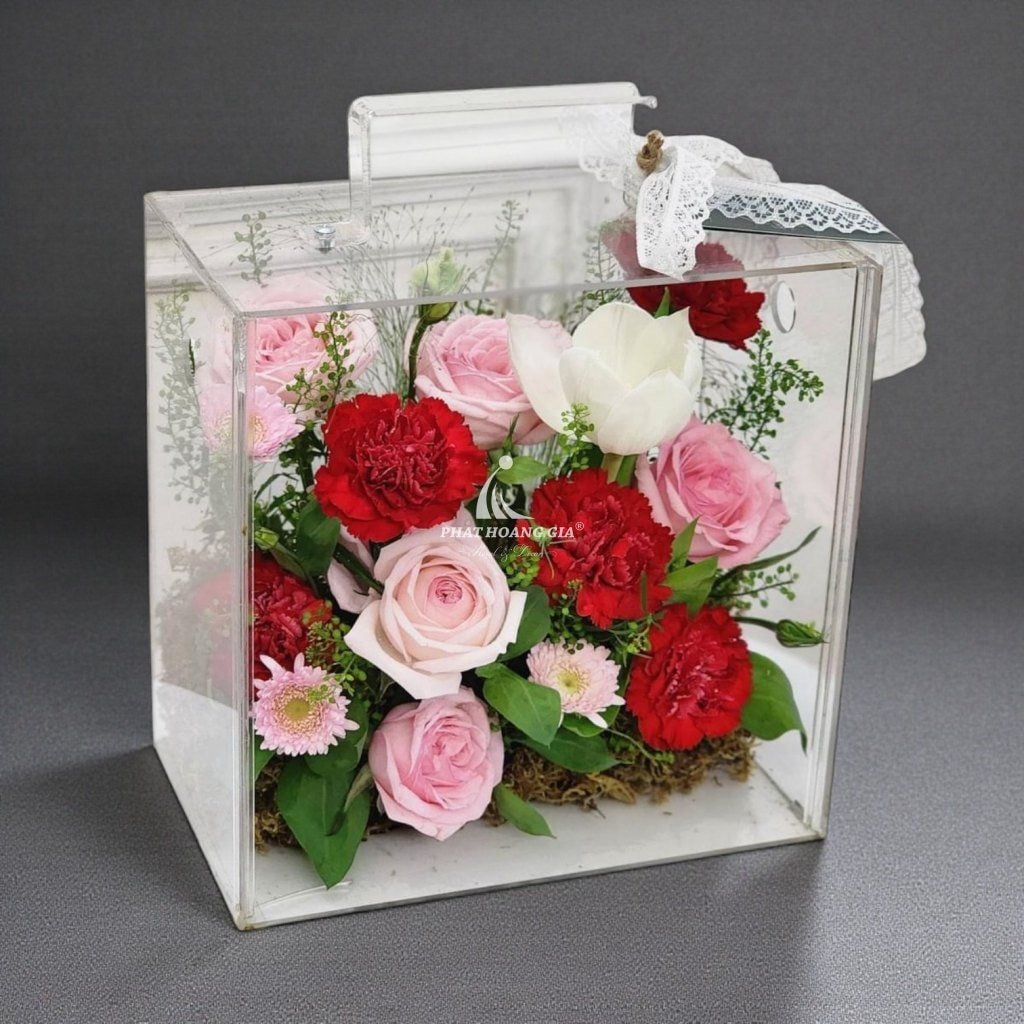 Hộp hoa Mica - Ngọt Ngào 6 - 25184