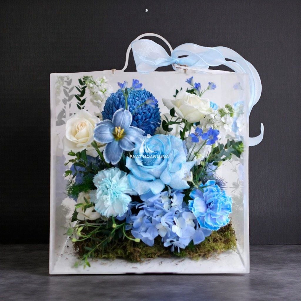 Hộp hoa Mica - Mica Flower Lux 4 - 24720