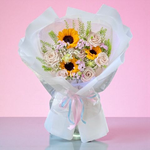  Hoa cám ơn - Bó Hoa Pastel Đa Sắc 4 - 26409 