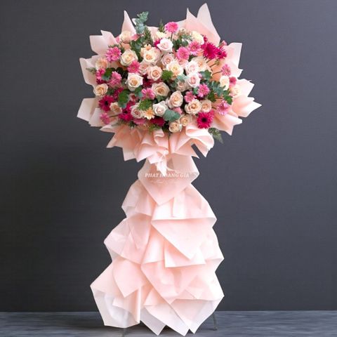  Kệ hoa tươi - Hoa Khai Trương - Pink Road - 26544 