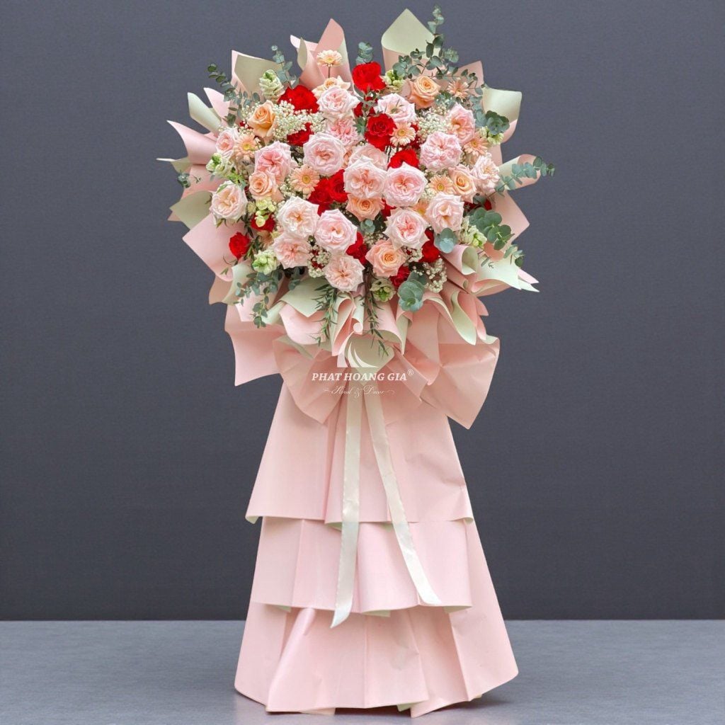 Kệ hoa tươi - Hoa Khai Trương - Pink Road 1 - 26550