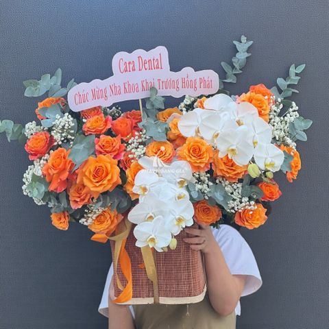  Giỏ hoa tươi - Màu Nắng Ấm 6 - 29457 