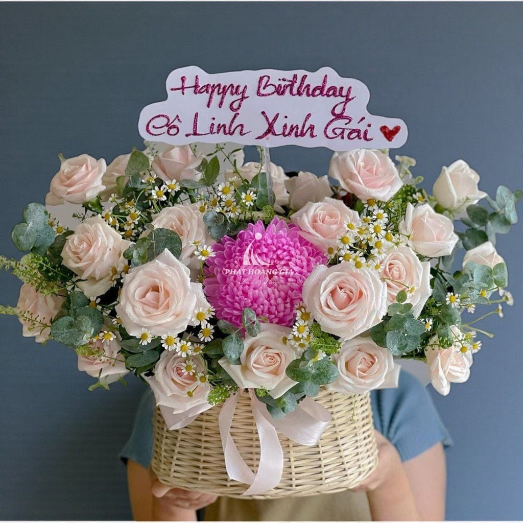 Giỏ hoa tươi - Đằm Thắm 7 - 29607