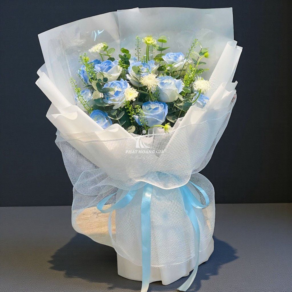 Hoa tươi màu Xanh dương - Complete - 12706