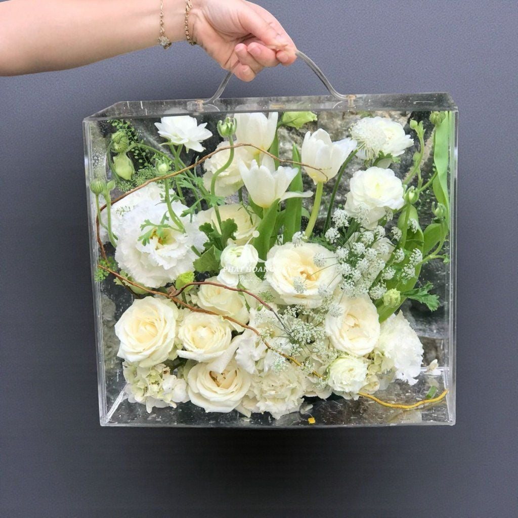 Hộp hoa Mica - Vẻ Đẹp Thuần Khiết 6 - 30510