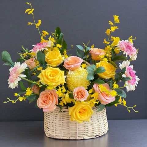  Hoa tặng Thầy cô - Giỏ Hoa Mộng Mơ 5 - 30742 