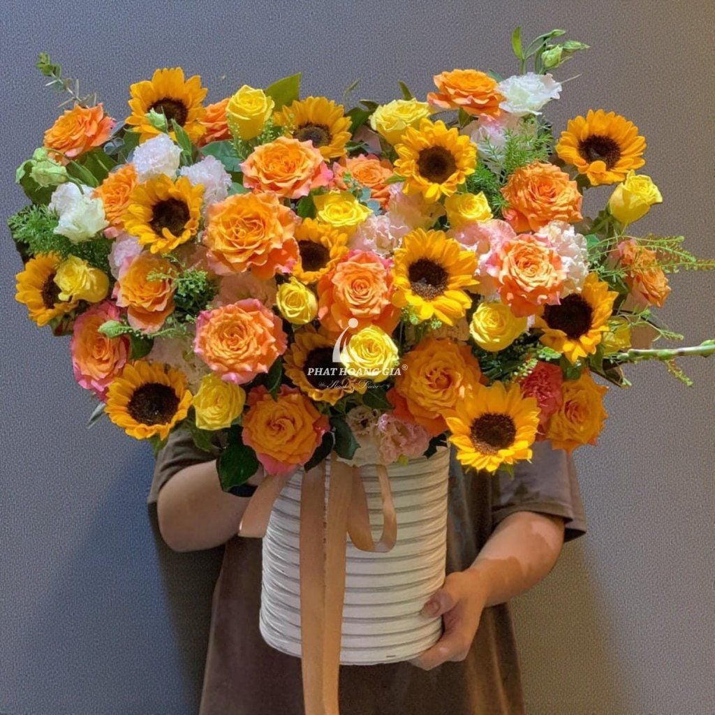 Hoa tươi màu Cam - Giỏ Hoa Mộng Mơ 4 - 29038