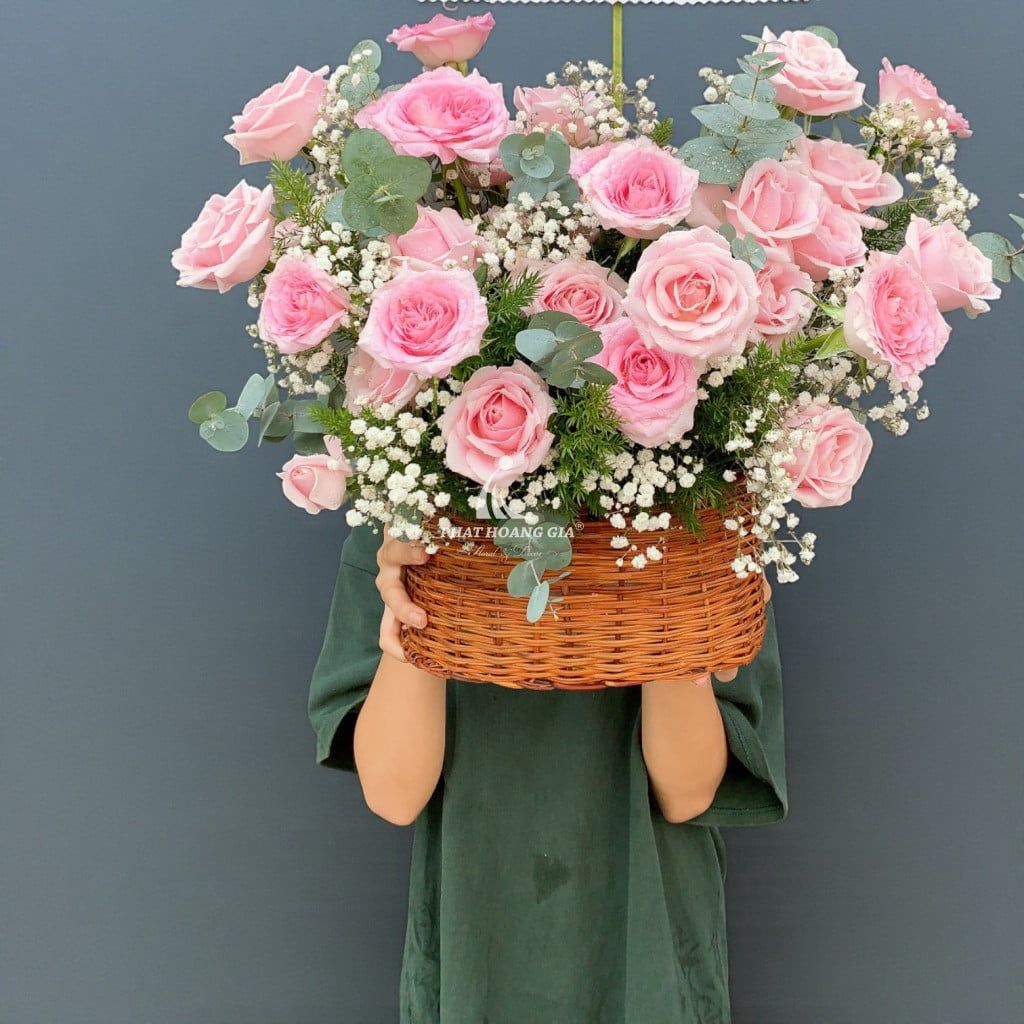 Hoa tươi màu Pastel mix - Áng Mây Hồng 10 - 32170