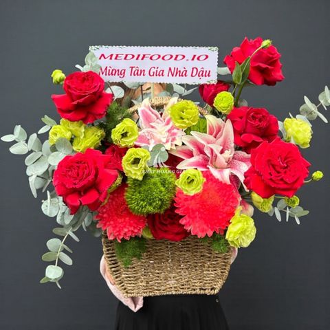  Phụ nữ Việt Nam (20/10) - Giỏ Hoa Nàng Xuân 8 - 32344 