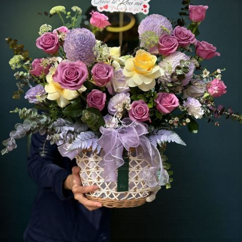  Lẵng hoa tươi - Khởi Đầu Mới 12 - 36173 