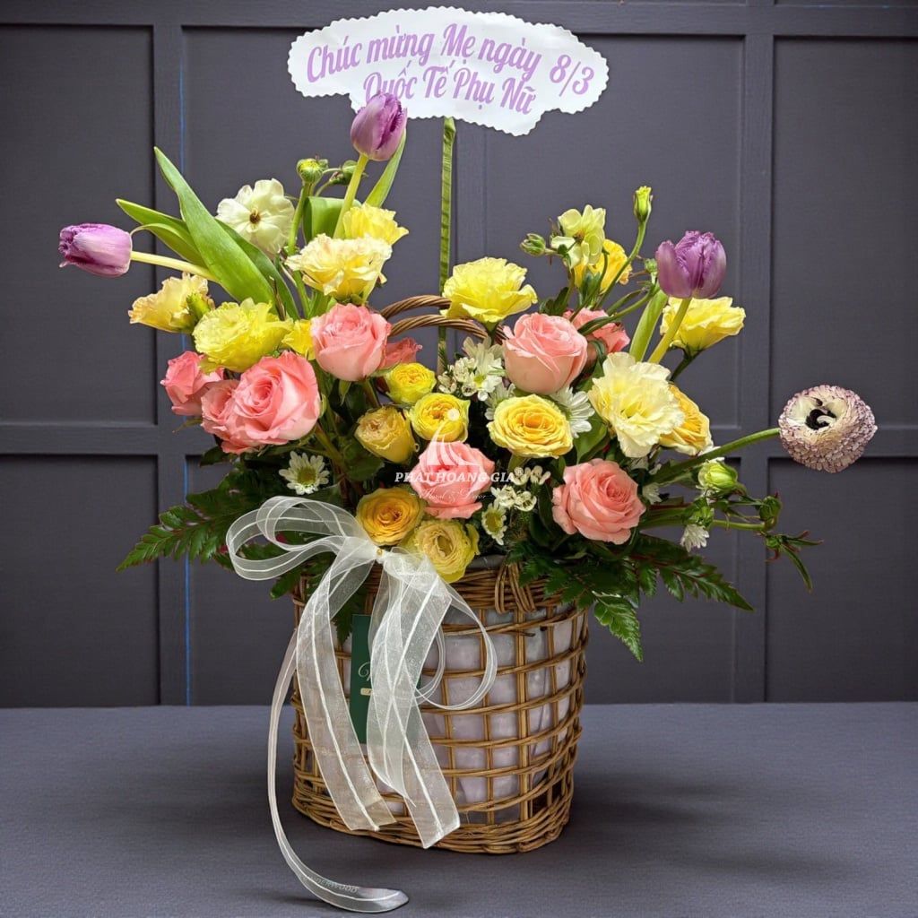 Giỏ hoa tươi - Con Đường Rực Rỡ 10 - 36281