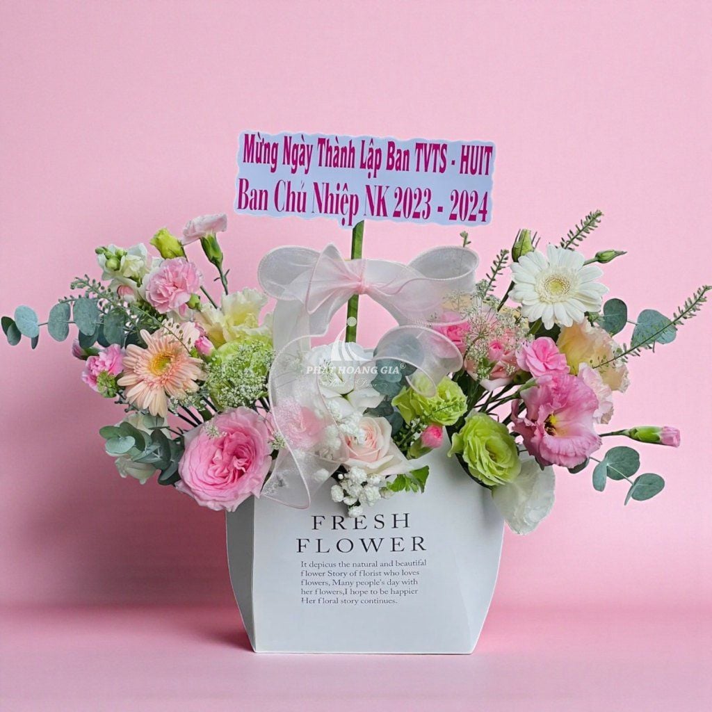 Hoa Cát Tường - Lux Basket - 13245