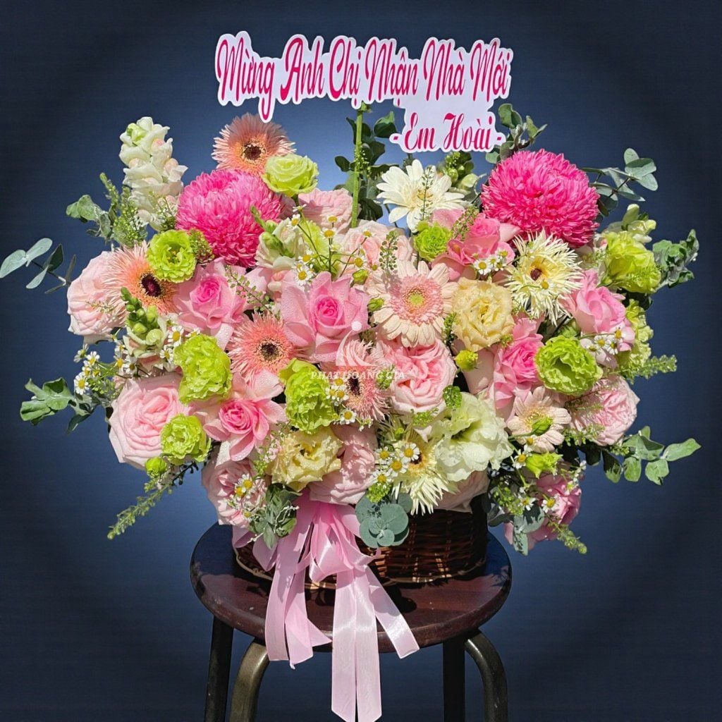 Giỏ hoa tươi - Giỏ Hoa Nàng Xuân - 14750