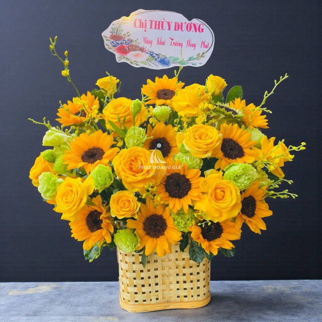 Hoa tươi màu Vàng - Hoa Chúc Mừng Vươn Lên - 15389