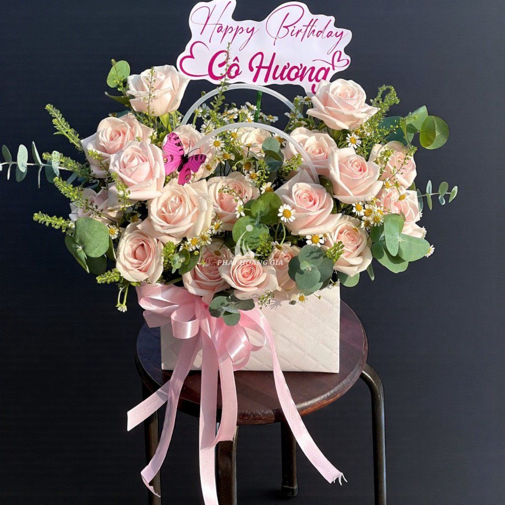 Lẵng hoa tươi - Duyên Dáng 1 - 16108