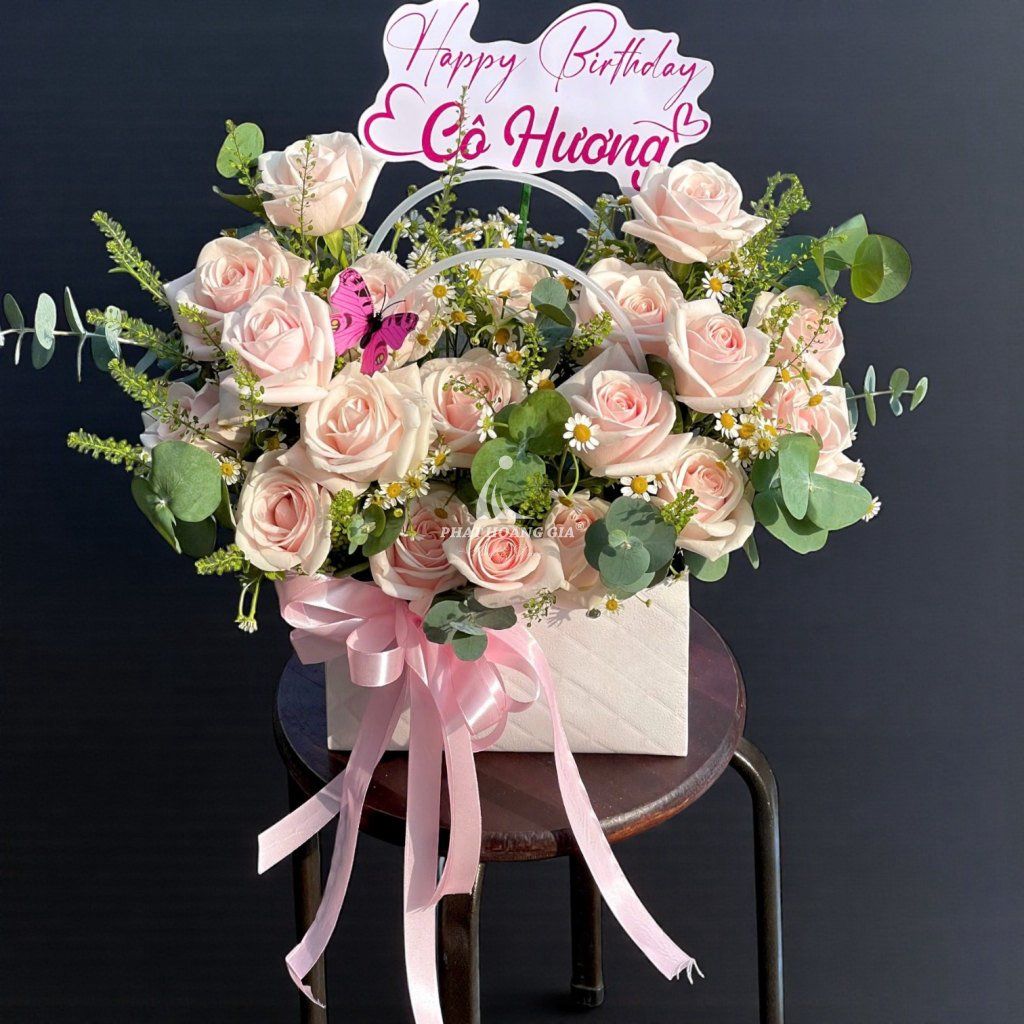 Lẵng hoa tươi - Duyên Dáng 1 - 16108