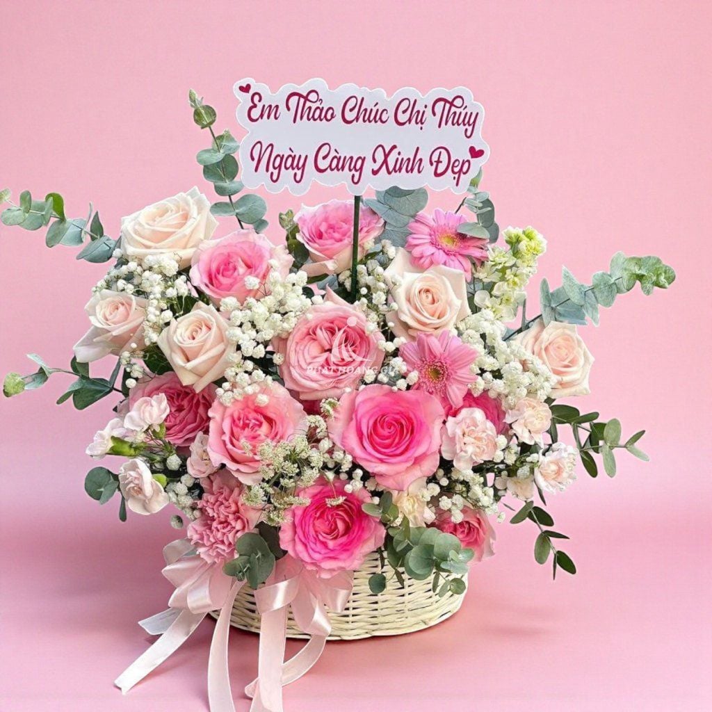 Giỏ hoa tươi - Giỏ Hoa Nàng Xuân 1 - 16787