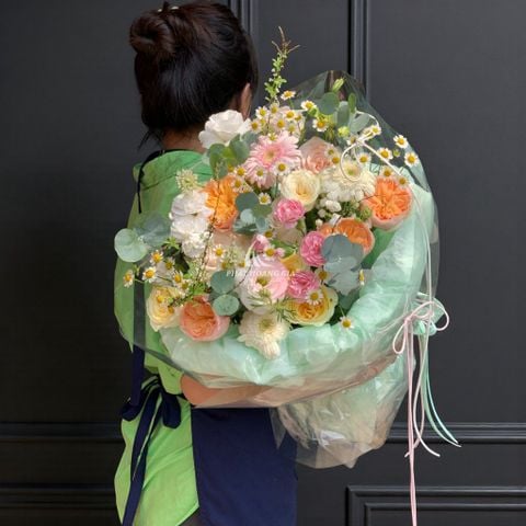  Phụ nữ Việt Nam (20/10) - Bó Hoa Pastel Đa Sắc 1 - 17083 