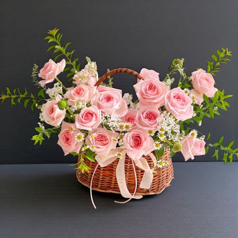  Lẵng hoa tươi - Đong Đầy Yêu Thương 2 - 19273 