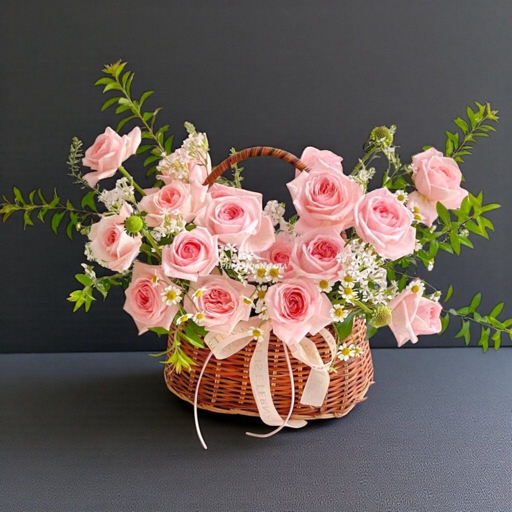 Giỏ hoa tươi - Đong Đầy Yêu Thương 2 - 19272