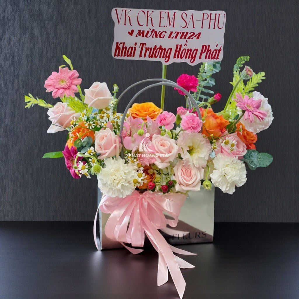 Giỏ hoa tươi - Đong Đầy Yêu Thương 3 - 21403