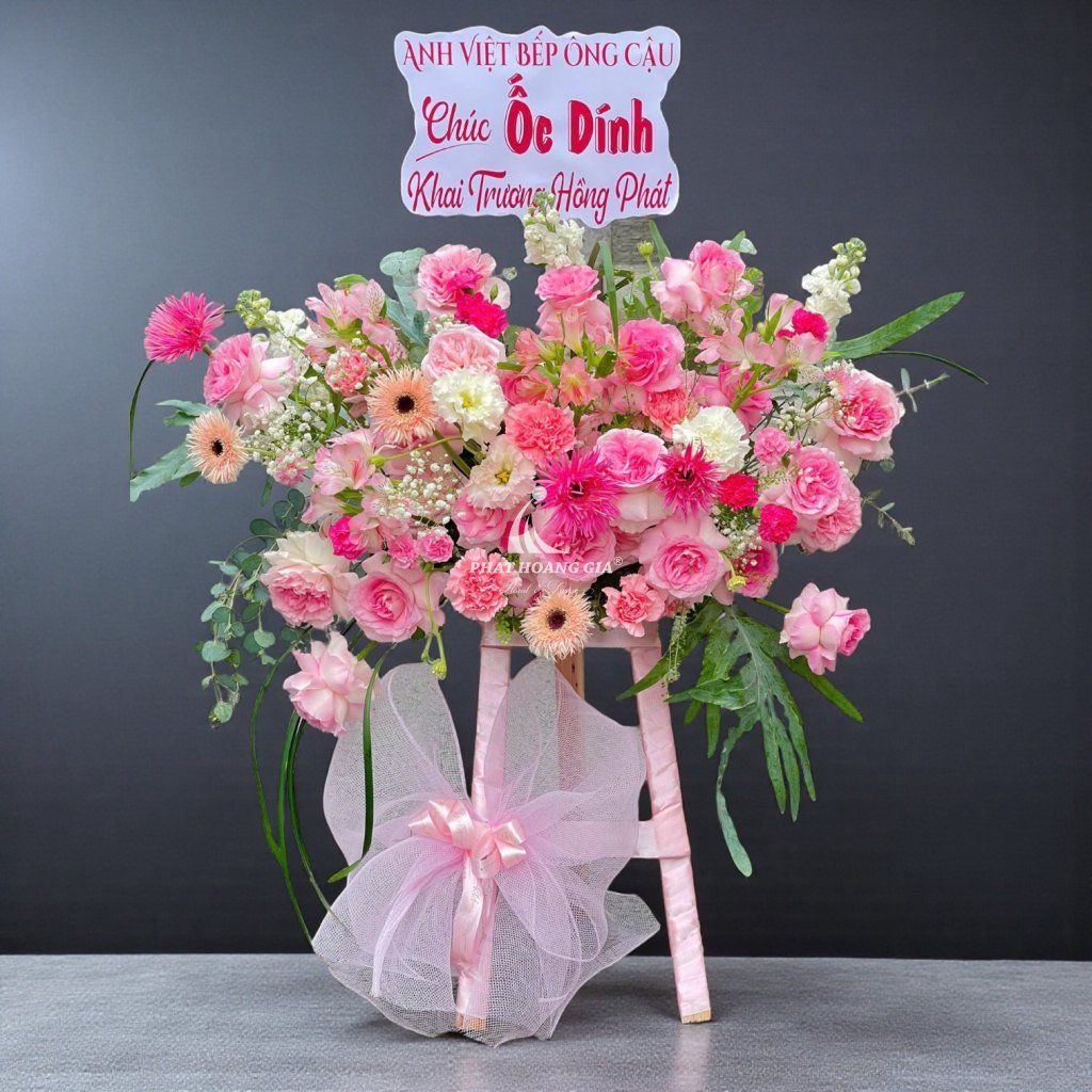 Kệ hoa tươi mini - Hoa Chúc Mừng Bước Tiến Vững Chắc 2 - 21323