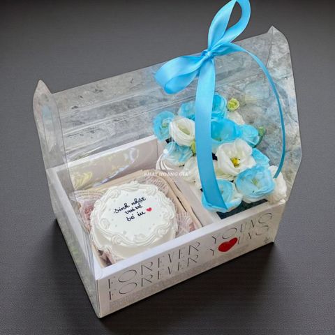  Set bánh hoa tươi - Set Bánh Kem Và Hoa Tươi - 21578 