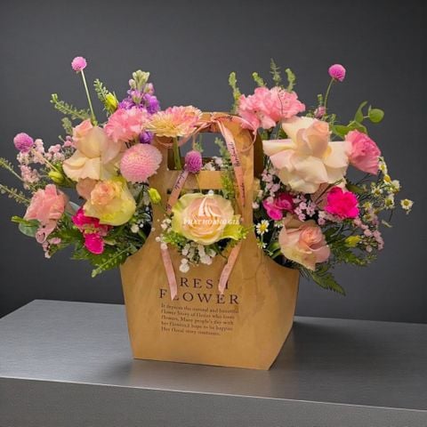  Giỏ hoa tươi - Đằm Thắm 3 - 21773 