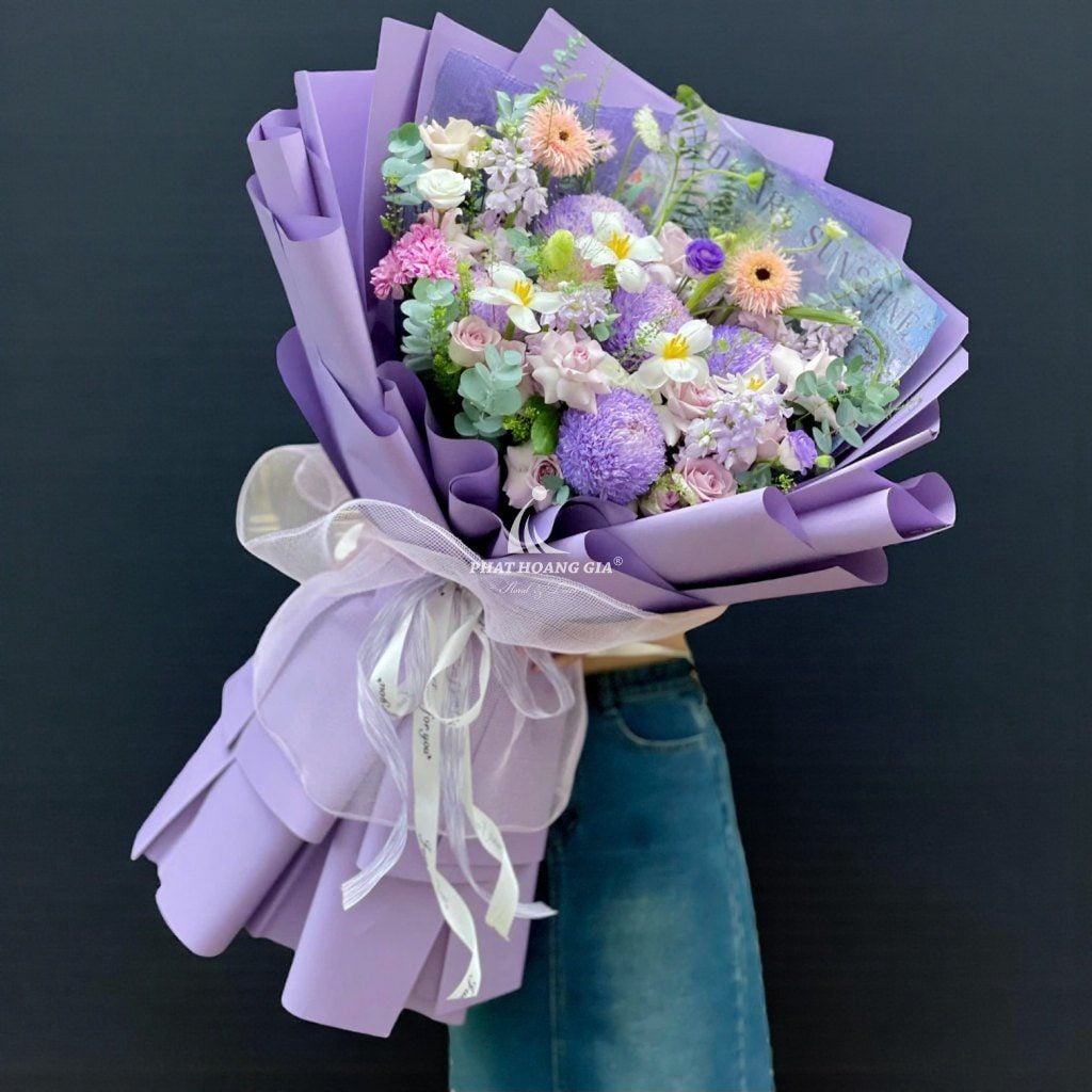 Hoa tươi màu Tím - Tin Cậy 2 - 22241