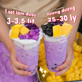  Set nguyên liệu Trà sữa Khoai Môn thành phẩm 25-30 ly ( 3-4 lít thành phẩm ) 