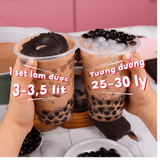 Set nguyên liệu Trà sữa Socola thành phẩm 25-30 ly ( 3-4 lít thành phẩm ) 