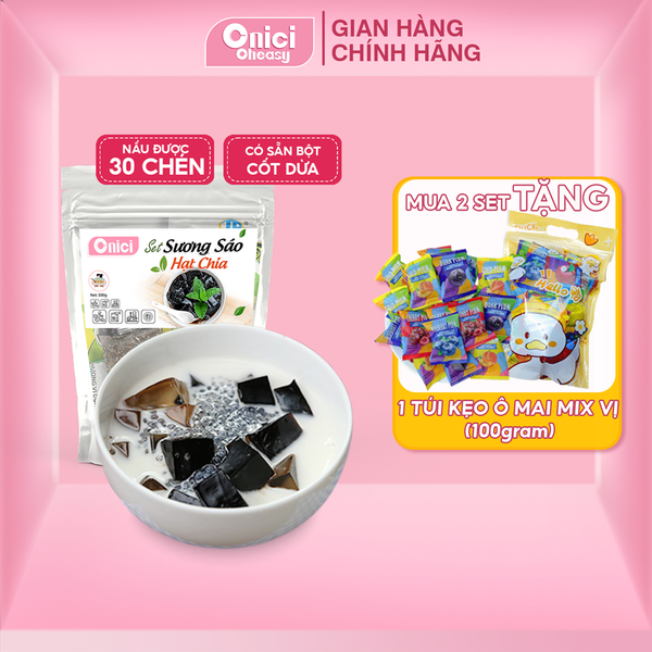 Set nguyên liệu Chè sương sáo hạt chia  30 CHÉN