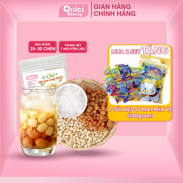 Set nguyên liệu Chè sen long nhãn 20-25 CHÉN