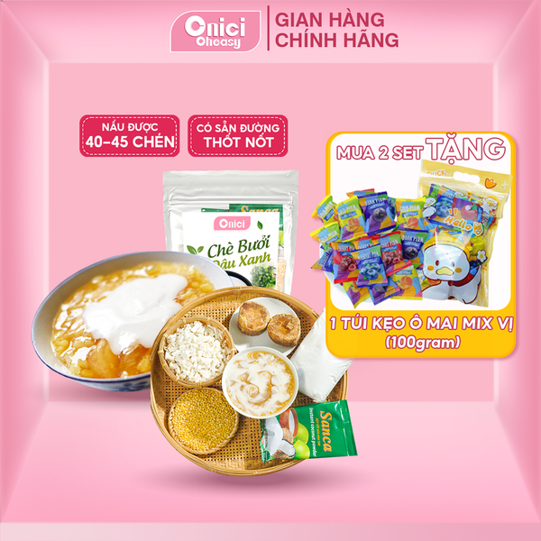 Set nguyên liệu Chè bưởi đậu xanh nấu 40-45 chén