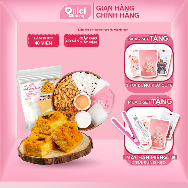 Set nguyễn liệu làm Bánh bông tuyết (20 viên)