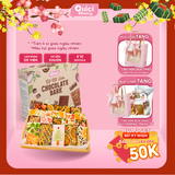  Set nguyên liệu làm Socola bark 120 VIÊN (Có Sẵn Khuôn) 