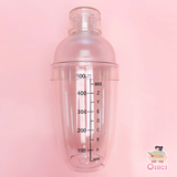  Bình lắc shaker nhựa vạch đen 500ml 