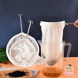  Vợt Vải Lọc Trà/cà phê cán inox đường kính 15 cm x Dài 29 cm 