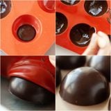  Khuôn Silicon tròn (làm socola) 