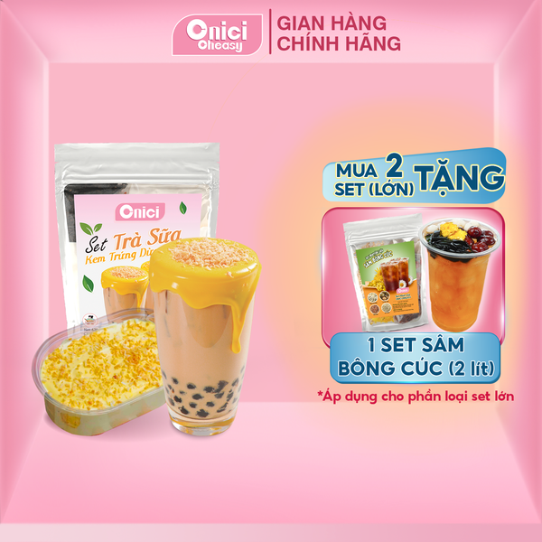 Set nguyên liệu Trà sữa Kem Trứng Dừa Nướng 20-25 ly