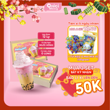  Set nguyên liệu Trà sữa Muối Hồng Himalaya thành phẩm 12 Ly 