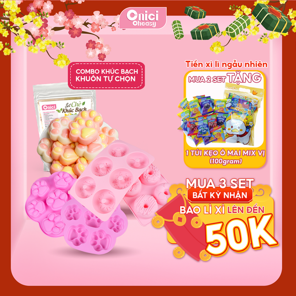 Combo khúc bạch kèm khuôn 15 chân mèo