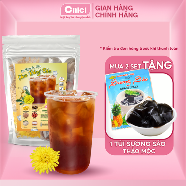 Set Nguyên Liệu Nấu Sâm bông cúc 30-35 ly (4-5 lít nước)