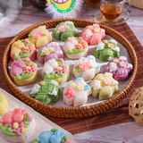  Set nguyên liệu Bánh Trung Thu Dẻo (6 bánh _ 5 màu _ 3 vị nhân) 75G/1 bánh 